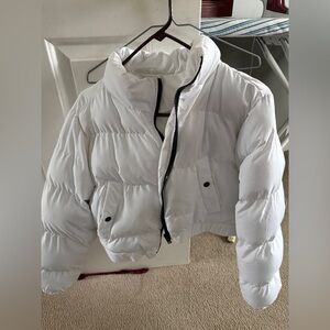 PrettyLittleThing White Puffer Jacket